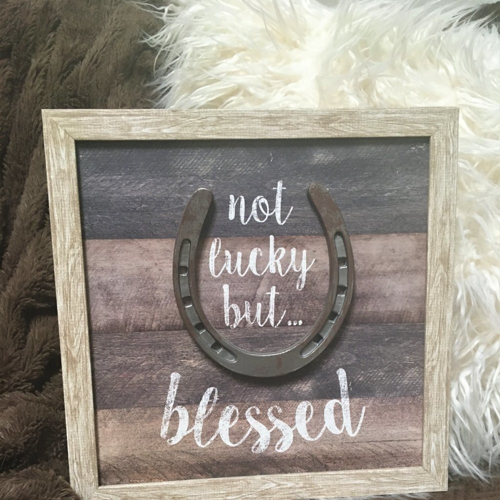 Rustic LUCKY Picture